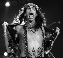 steven tyler young aerosmith performing 1983 photo