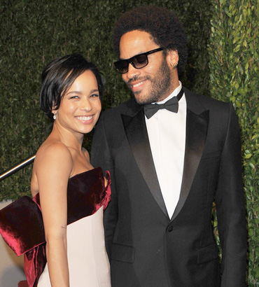 zoe kravitz lenny kravitz red carpet oscars 2010