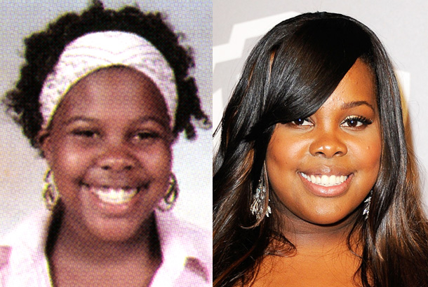 amber riley yearbook high school young 2002 photo red carpet golden globes 2012