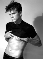 ashton kutcher model modeling 1997 photo