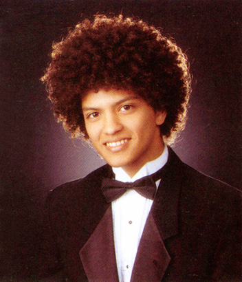 bruno mars yearbook high school young 2003 photo