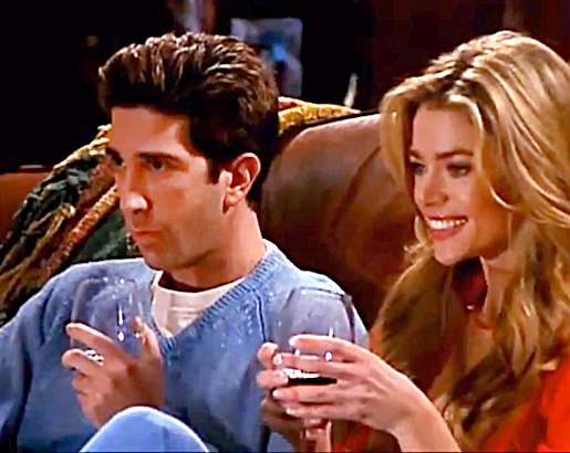 denise richards david schwimmer friends tv photo