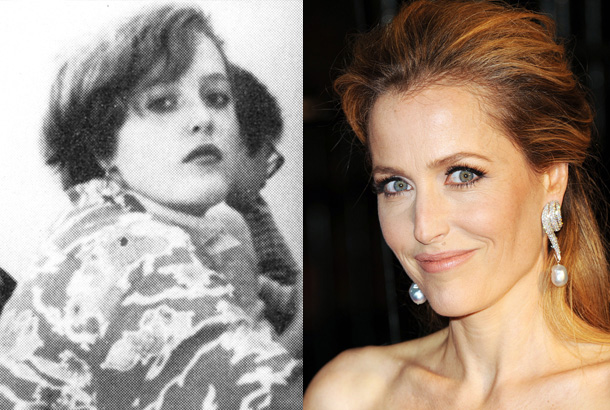 gillian anderson yearbook young high school 1984 photo red carpet 2011 bfi awards