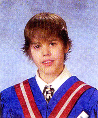 justin bieber young yearbook 8th grade photo