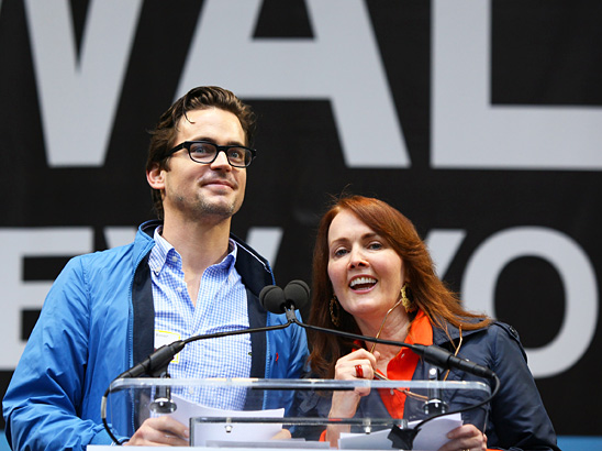 matt bomer laura innes aids walk nyc 2011 photo