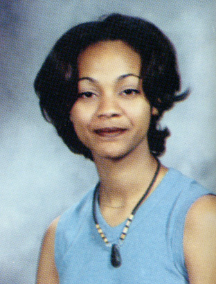 zoe saldana yearbook high school 1997 photo