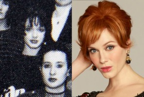christina hendricks young high school yearbook 1992 photo mad men tv show 2012