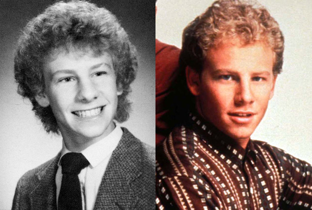 ian ziering young high school yearbook photo 1982 beverly hills 90210 tv show 1990