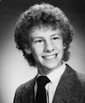 ian ziering young high school yearbook photo 1982