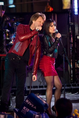 Jon Bon Jovi and Lea Michele in New Year’s Eve (2011)