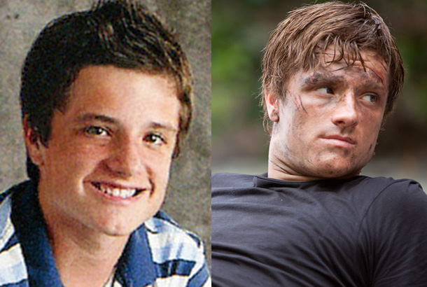 josh hutcherson young high school yearbook photo 2008 hunger games movie 2012