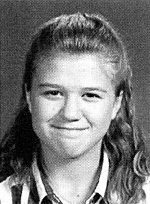 kelly clarkson nerds young yearbook photo