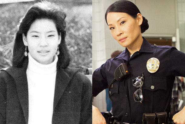 lucy liu yearbook high school young 1986 photo southland 2012 tv show