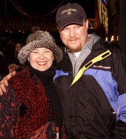 roseanne barr ben thomas red carpet couple 2001 photo