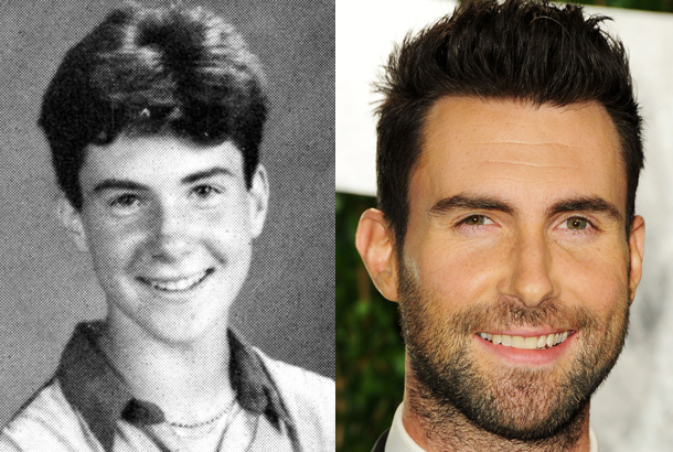 adam levine young high school 1993 yearbook photo red carpet 2012