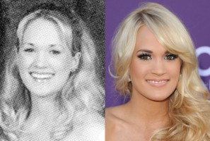 carrie underwood young senior yearbook prom date 2001 photo red carpet 47th academy of country music awards 2012