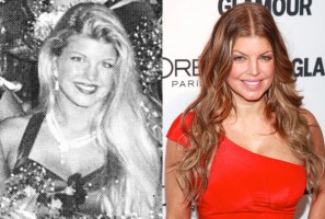 fergie senior prom young high school yearbook photo red carpet