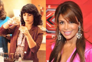 Paula Abdul, as a Senior at Van Nuys High School, in 1980 and Paula Abdul in 2011