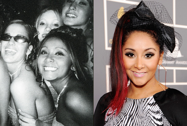 snooki nicole polizzi young senior high school yearbook prom 2006 photo red carpet 54th grammy awards 2012
