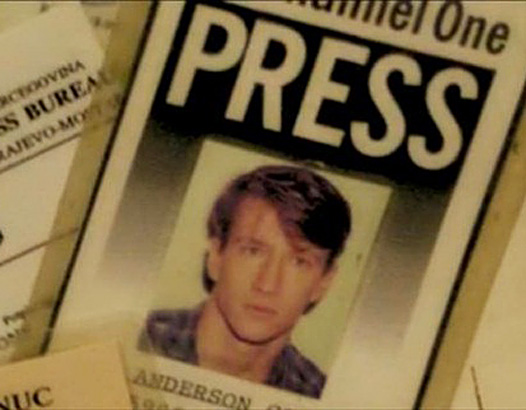 anderson cooper forged press pass 1991 photo