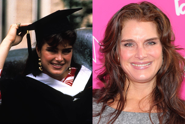 brooke shields college graduation princeton young 1987 photo red carpet 2012