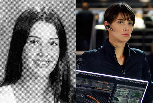cobie smulders young sophomore high school yearbook 1998 photo the avengers marvel movie 2012