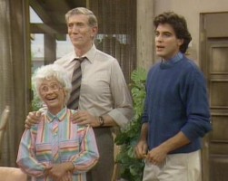 george clooney estelle getty golden girls tv show guest star 1985 1992 photo