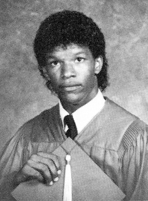 jamie foxx young high school senior year graduation 1986 photo