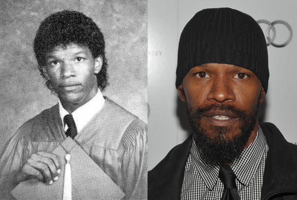 jamie foxx young high school senior year graduation 1986 photo red carpet 2012