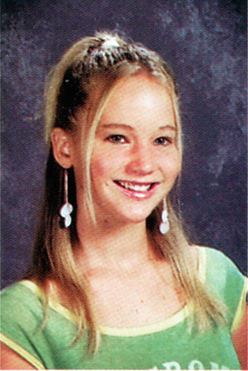 jennifer lawrence young high school yearbook photo