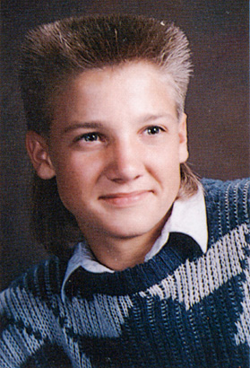 jeremy renner young senior high school yearbook 1989 photo