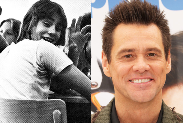 jim carrey young high school yearbook 1970s photo red carpet 2011