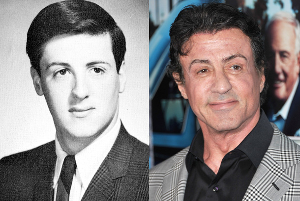 sylvester stallone young high school 1965 yearbook photo red carpet 2011