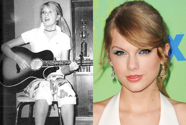 taylor swift young high school 2006 yearbook photo red carpet 2011