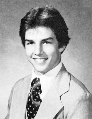 tom cruise young high school yearbook photo