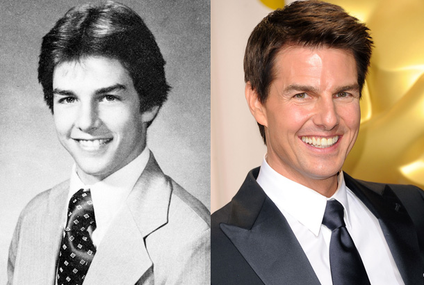 tom cruise young high school yearbook photo red carpet 2012