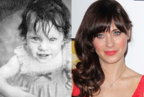 zooey deschanel baby yearbook photo red carpet 2012
