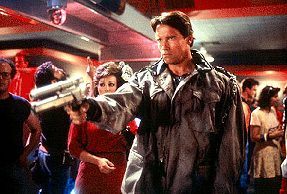 Arnold Schwarzenegger in The Terminator in 1984