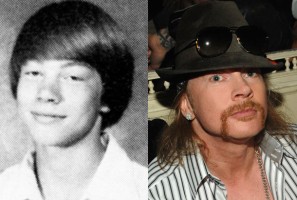 Axl Rose (William Bailey) Sophomore Year Jefferson Country High School, 1978; Axl Rose—Now