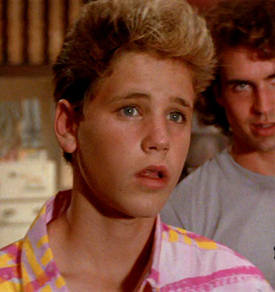 Then: Corey Haim as Sam in The Lost Boys, 1987