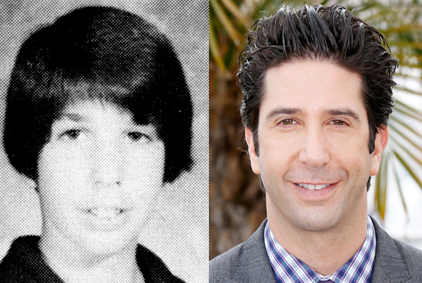 David Schwimmer, Senior Year Beverly Hills High School, 1984; David Schwimmer—Now