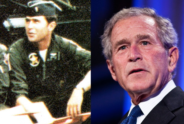 George W. Bush in the Texas Air National Guard; Former President George W. Bush—Today