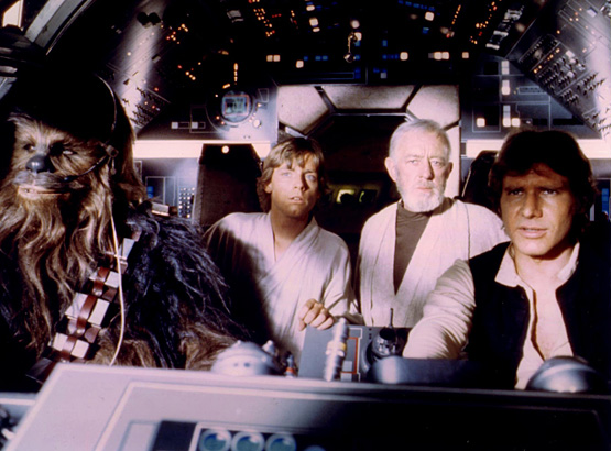 Harrison Ford as Hans Solo in Star Wars (1977)