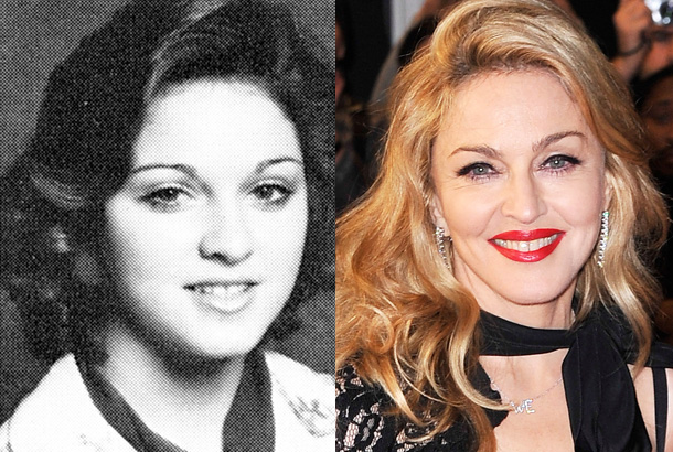 Madonna in 1975 and Now