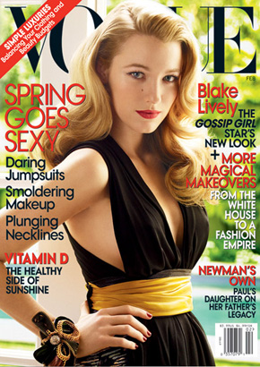 Blake Lively on the cover of Vogue Magazine (2011)