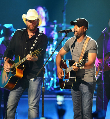 Toby Keith and Darius Rucker performs onstage at the 2012 CMT Music awards on June 6, 2012 in Nashville, Tennessee