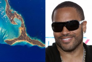 Lenny Kravitz on Eleuthera, Bahamas