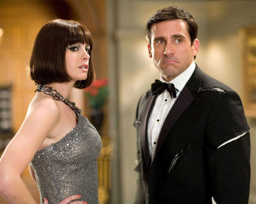 Steve Carell and Anne Hathaway in the 2008 Movie Get Smart