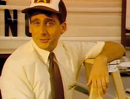Steve Carell in a 1989 Brown’s Chicken commercial