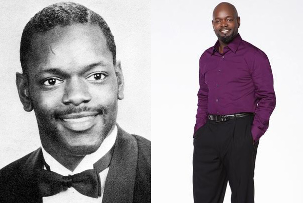 Emmitt Smith as a Senior at Escambia High School in Pensacola, Florida, in 1987 and Emmitt Smith in 2012